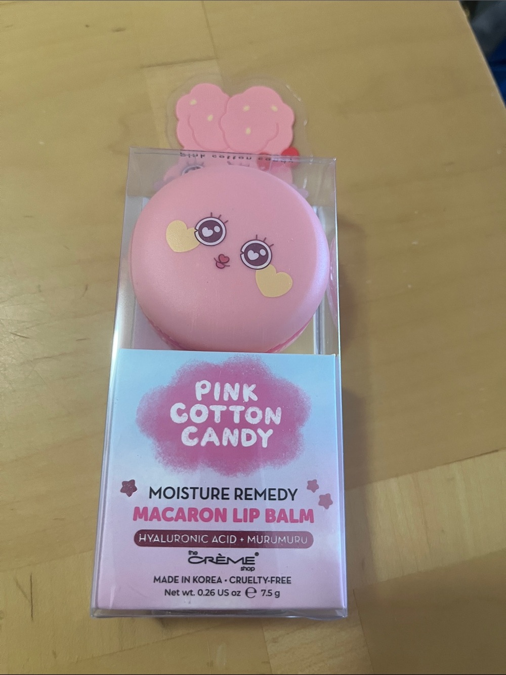 The Crème Shop Pink Cotton Candy Macaron Lip Balm - Pink